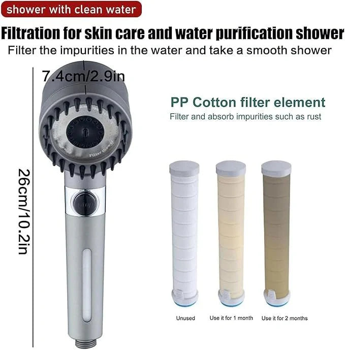3 Modes Shower Head