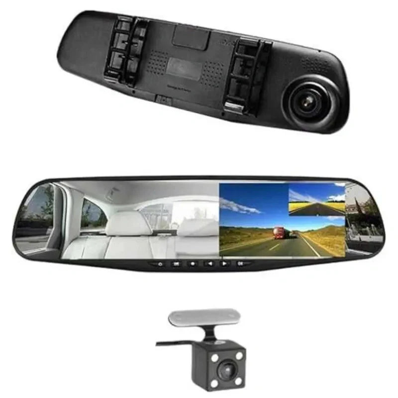 Vehicle Blackbox DVR with Full 1080 HD Touch Screen Rear View Camera